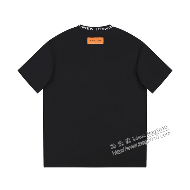 Louisvuitton路易威登Lv專門店2023SS新款刺繡提花螺紋T恤 男女同款 tzy2925